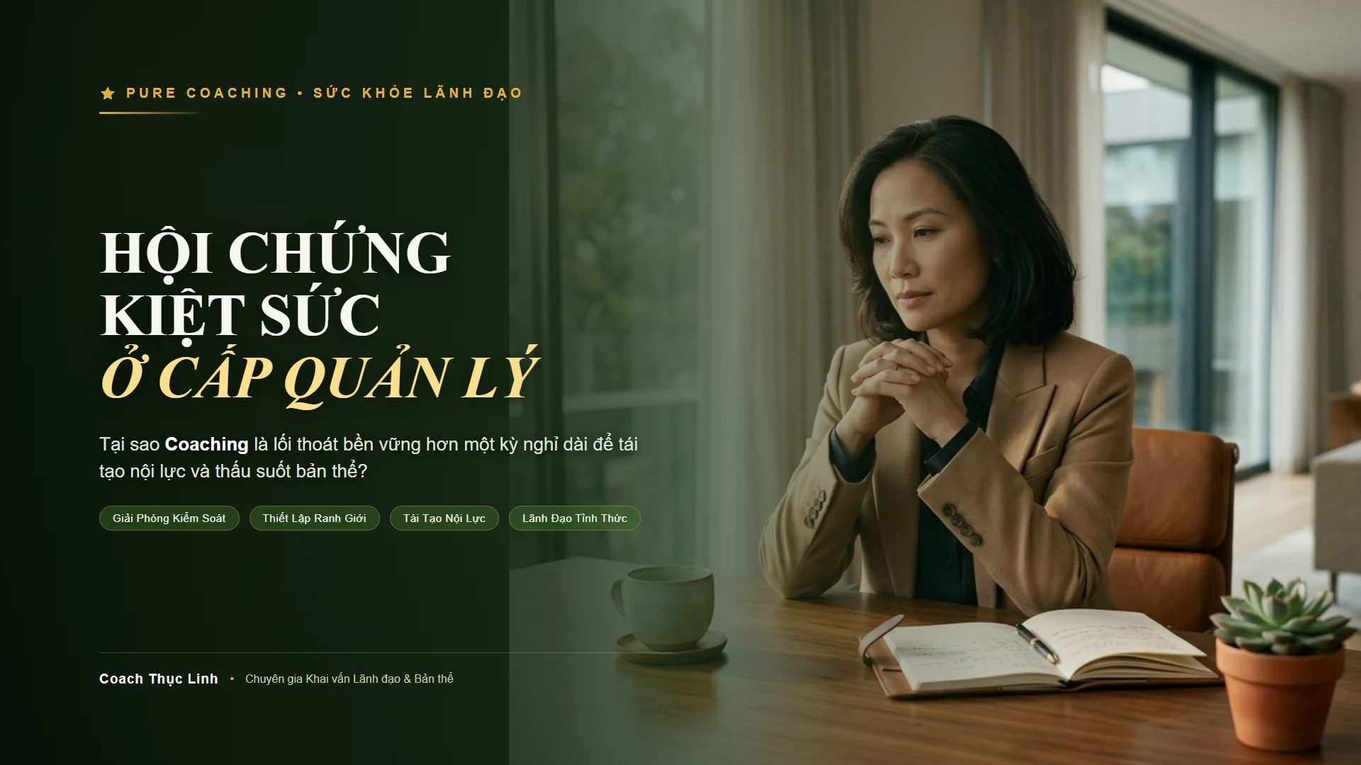 Hội chứng kiệt sức ở cấp quản lý tại sao coaching là lối thoát bền vững